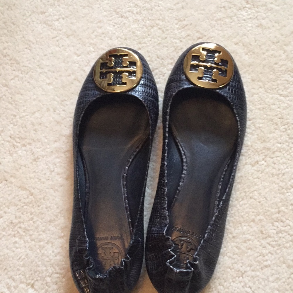 Navy Tory Burch Flats